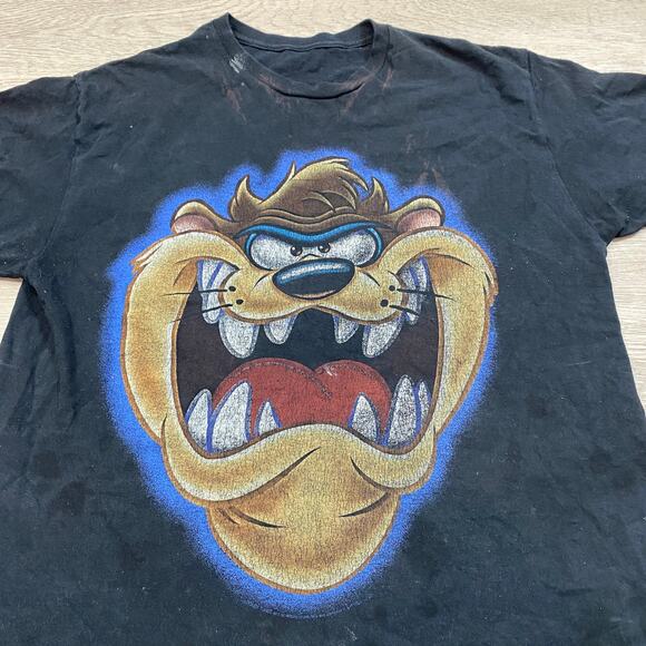 Tasmanian Devil Looney Tunes WB T Shirt Men's L Grunge Y2K - Picture 2 of 9
